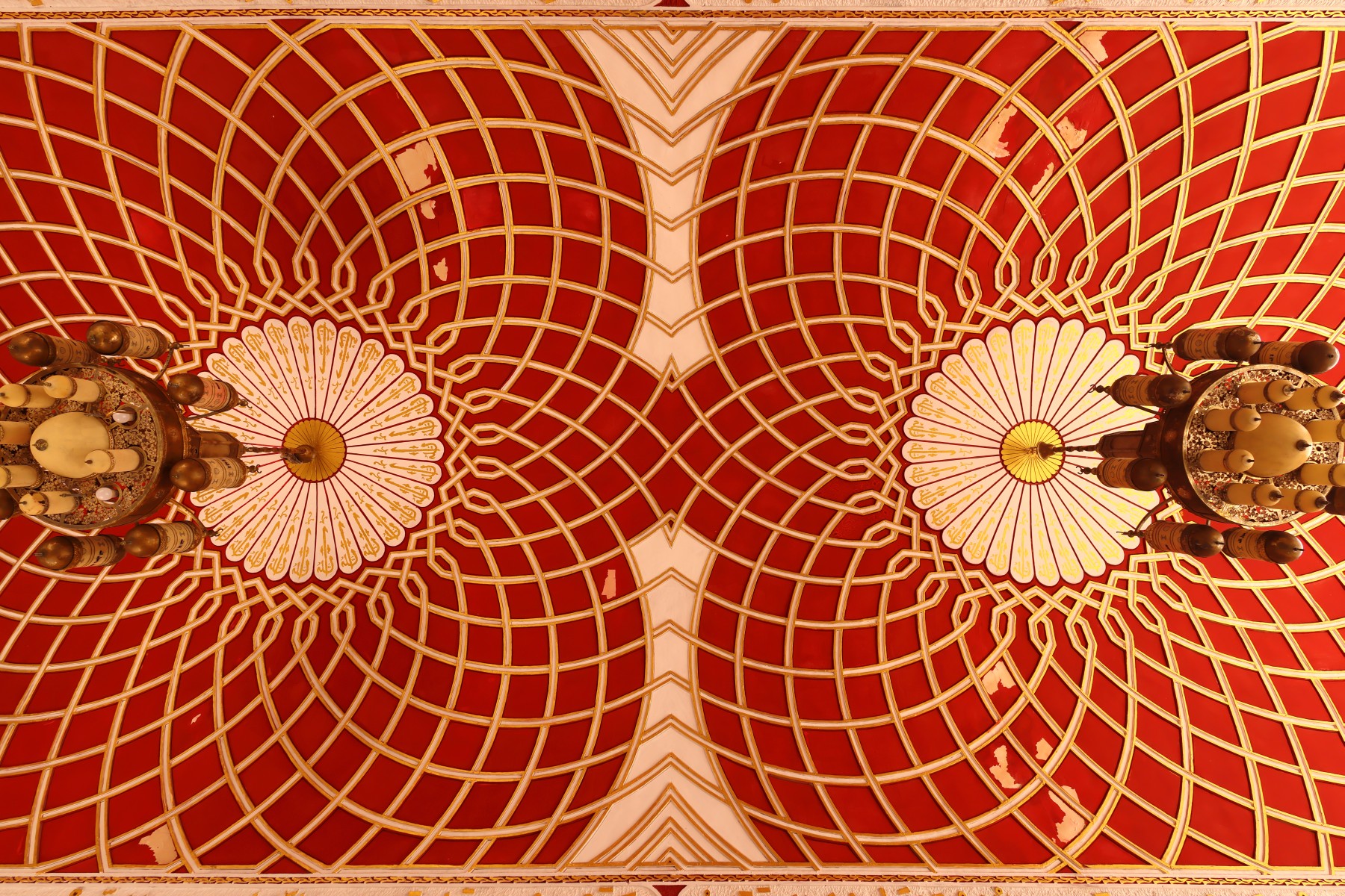 Touba - Great Mosque of Touba - Corridor ceiling