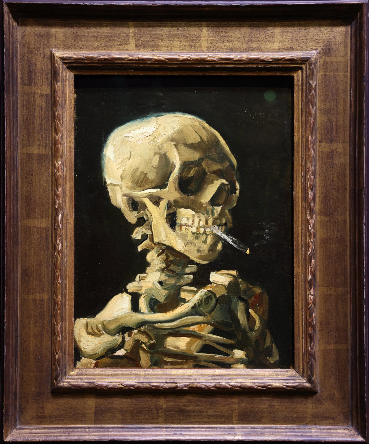 Albertina gallery - Vincent van Gogh - Skull of a Skeleton with Burning Cigarette