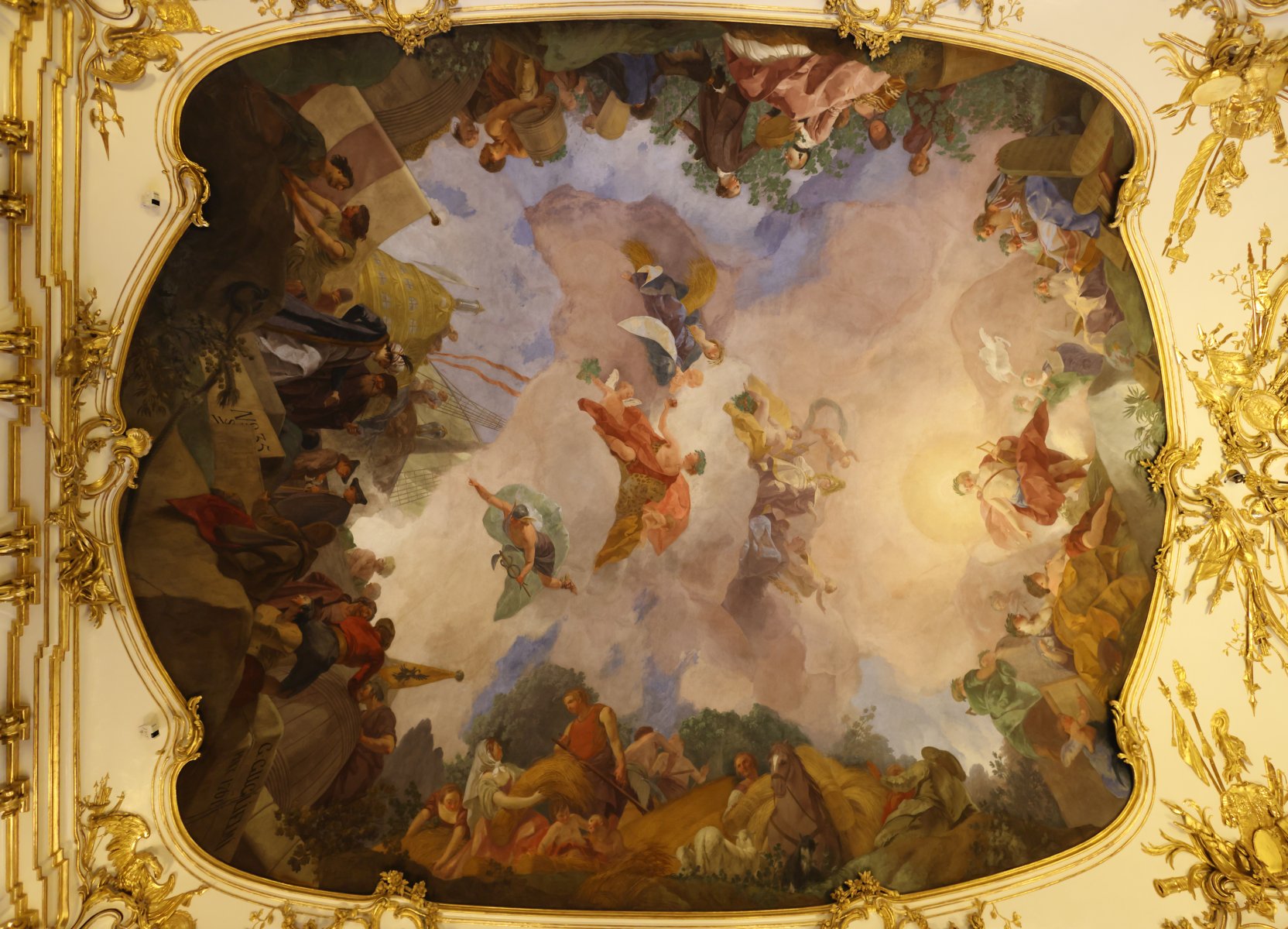 Schönbrunn - Palace - Great Gallery - Ceiling