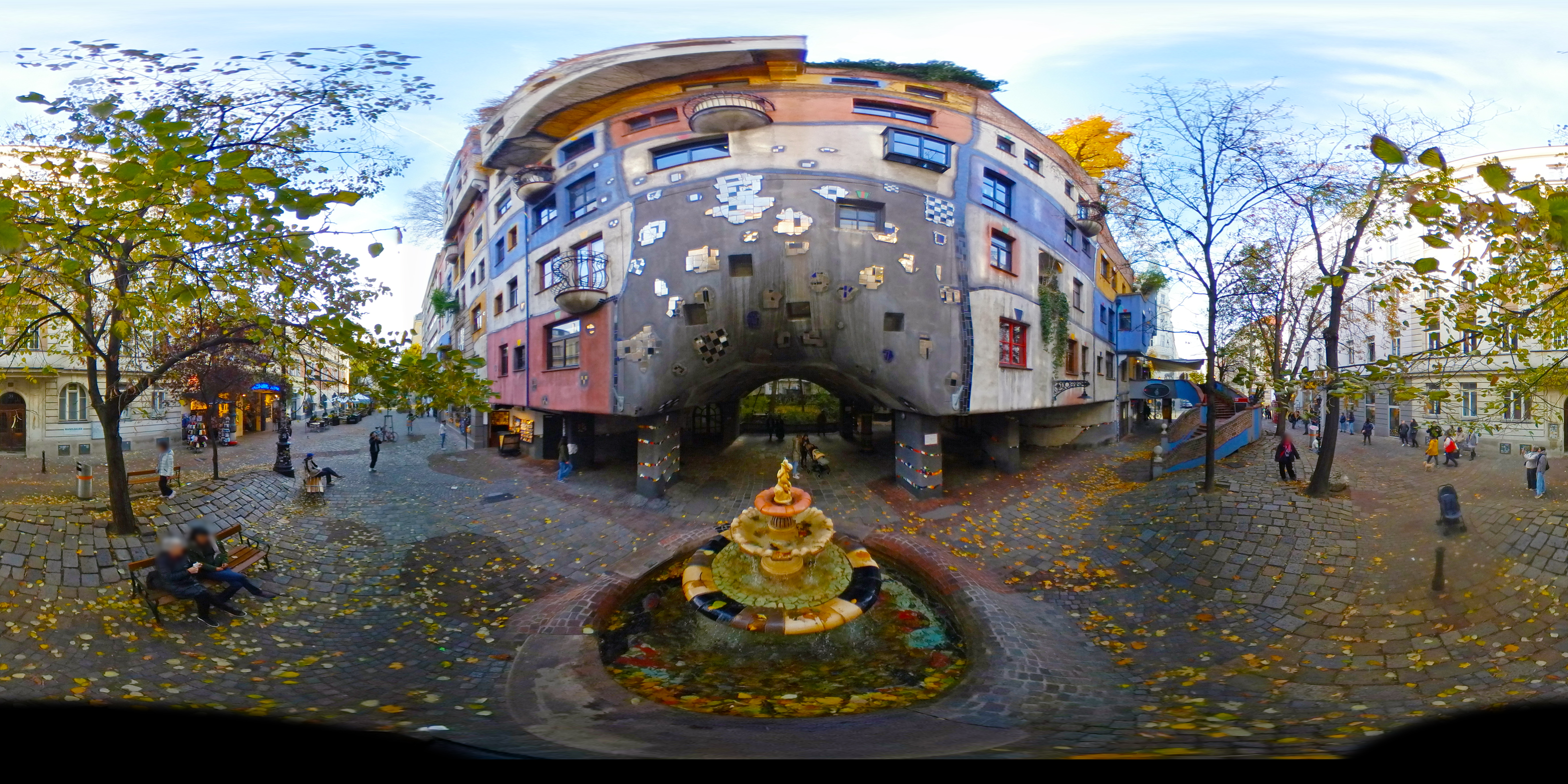 Hundertwasserhaus - 360 panorama
